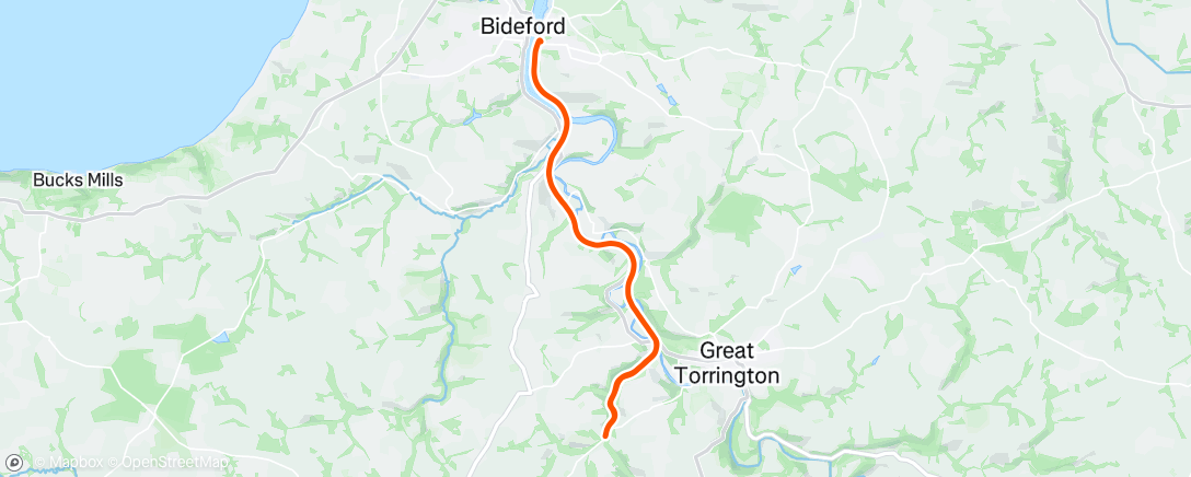 Map of the activity, Morning Run