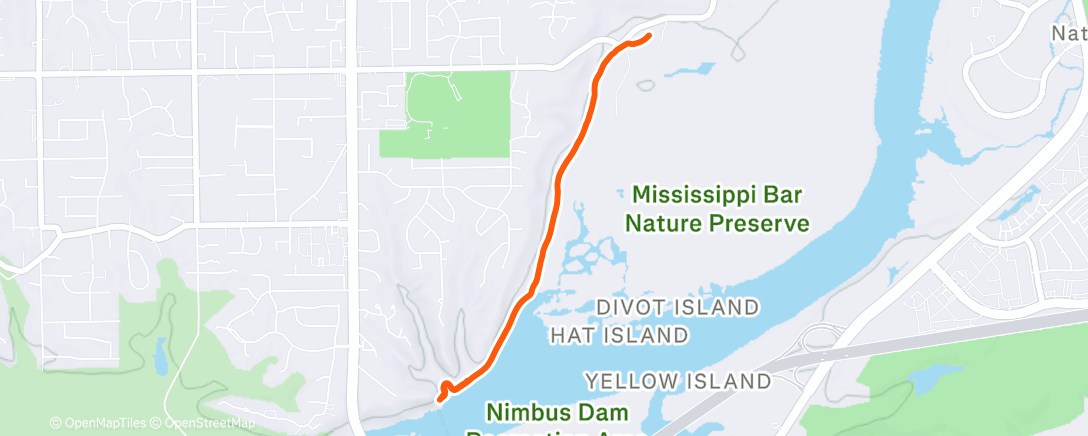 Map of the activity, Morning Run