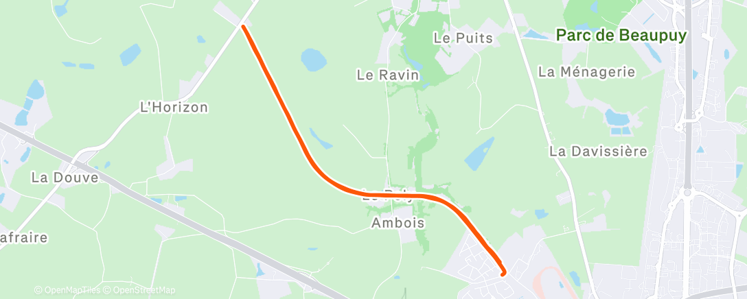 Map of the activity, Lunch Run