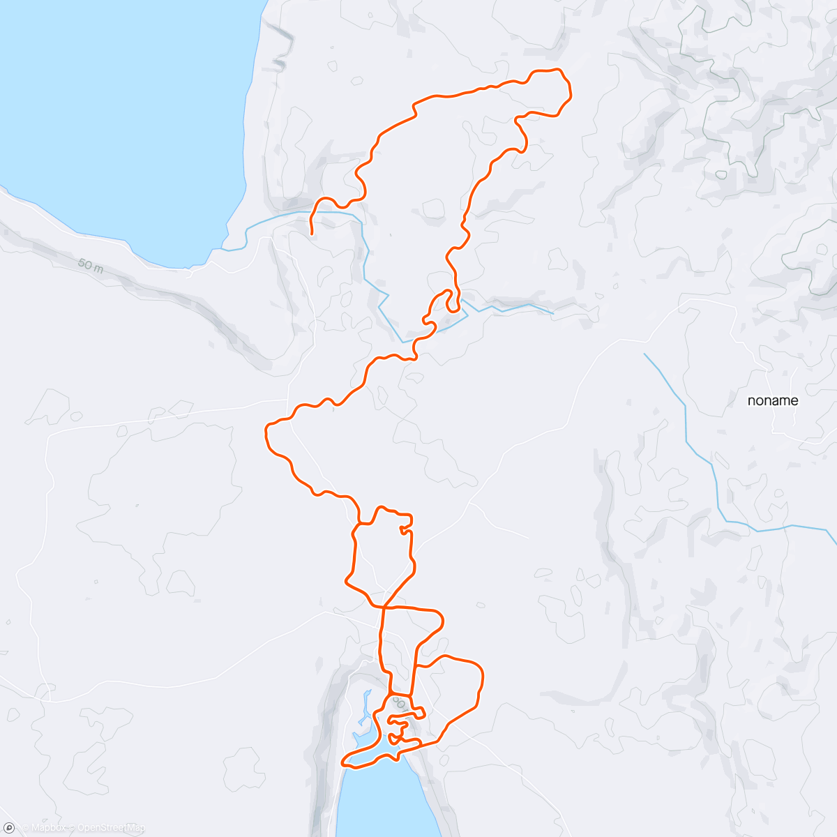 Mapa da atividade, Zwift - Sleepless City in Makuri Islands