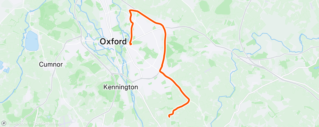 Map of the activity, Afternoon Ride