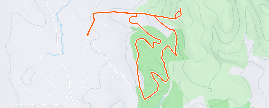 Map of the activity, Lunch Trail Run