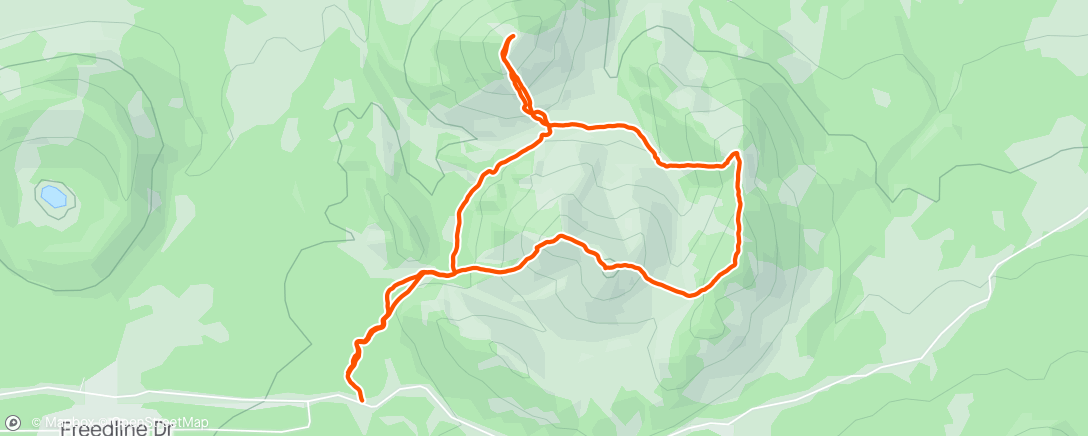 Map of the activity, White Horse Hills - primary peaks