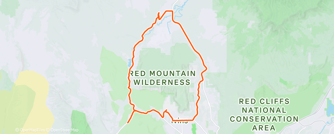 Mapa de la actividad (Desert ride in St. George 🌵🤠)