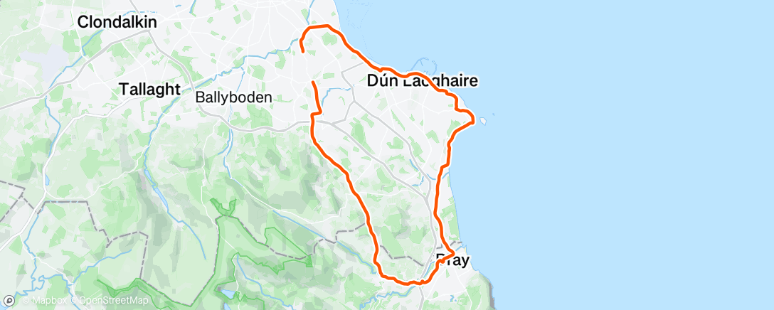 Map of the activity, Morning Ride