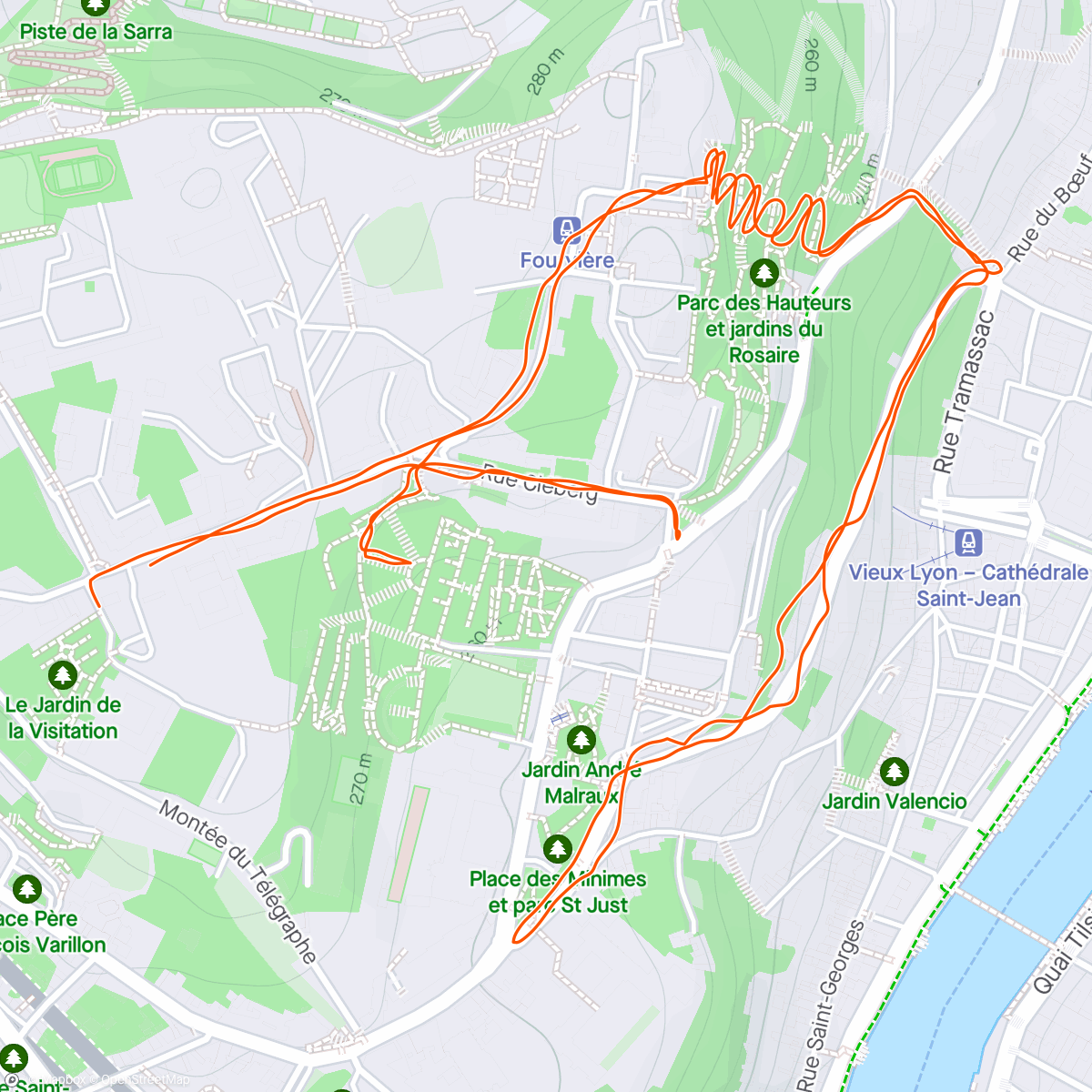 Map of the activity, Pilgrim Trails