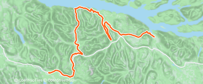 Route map of Area A (Kyuquot/Nootka/Sayward) Loop