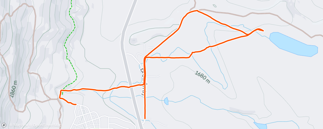 Map of the activity, Morning Run