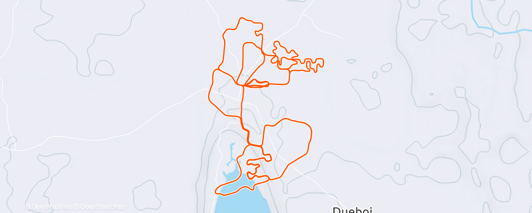 Map of the activity, Pedalada matinal