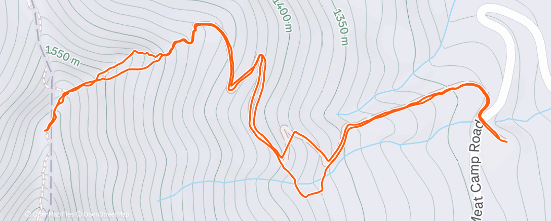 Map of the activity, Lunch Hike