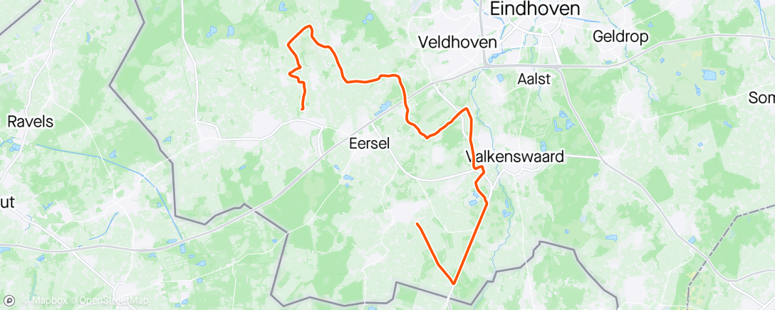 「1e rit met Het Snelle Wiel」活動的地圖