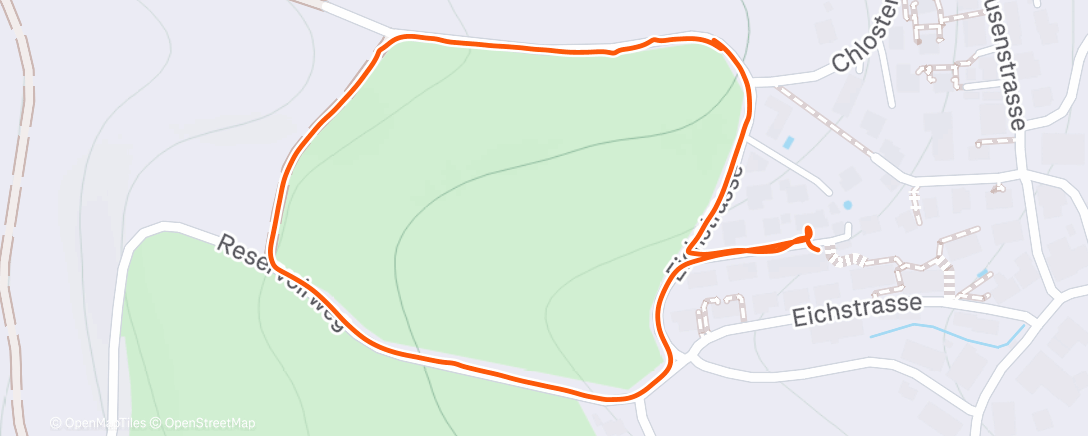 Map of the activity, Wanderung am Morgen