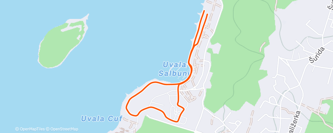 Map of the activity, Lunch Walk