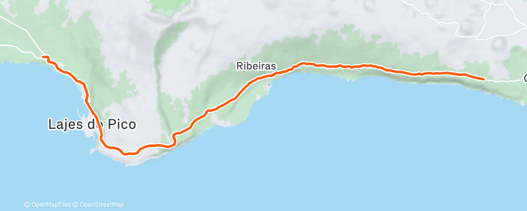Map of the activity, Volta de bicicleta de gravel ao entardecer