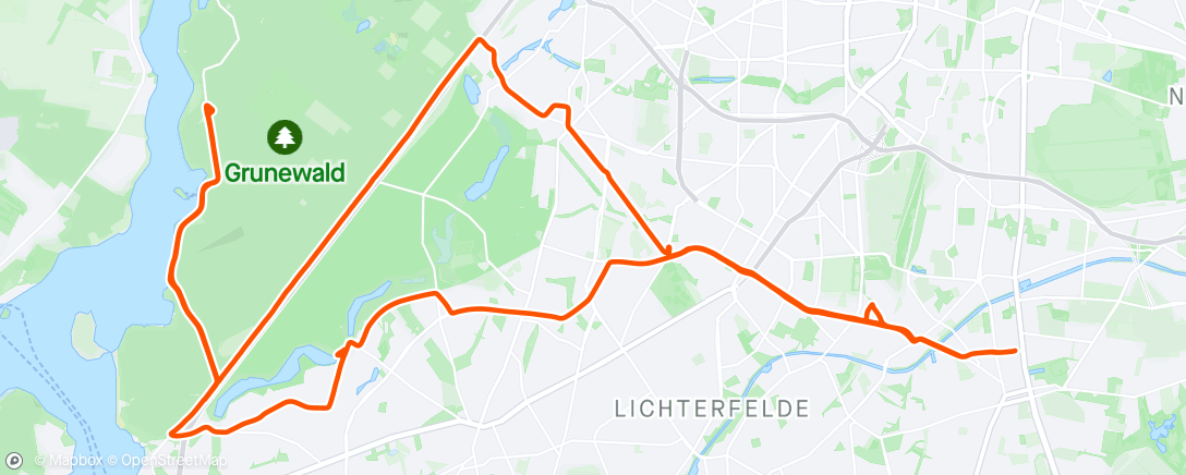 Map of the activity, slow ride