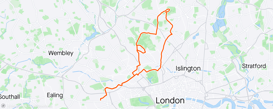 Mapa da atividade, Exploring North London before lunch