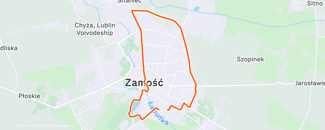 Map of the activity, Night Walk