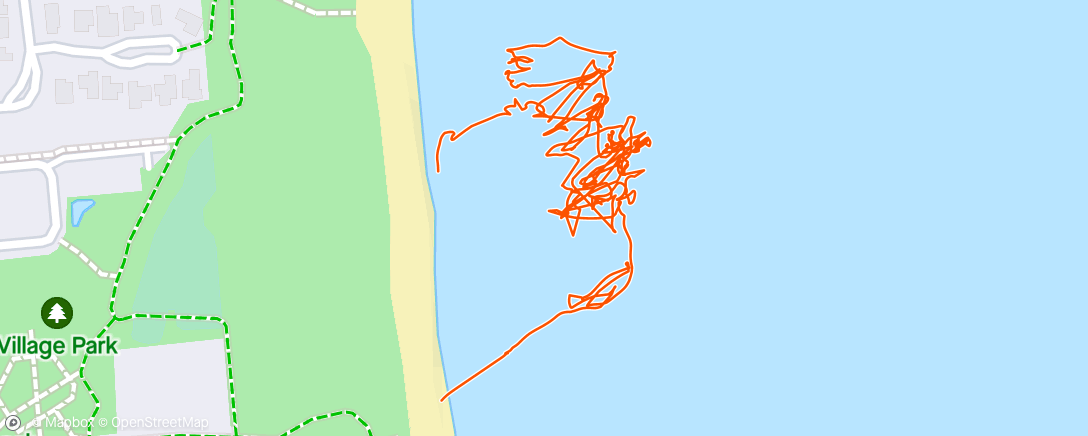 Mapa de la actividad, Morning Sup Surfing, mad dog