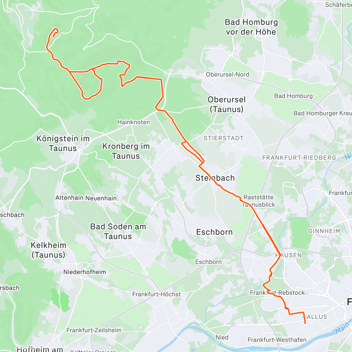 Карта физической активности (Chill MTB)