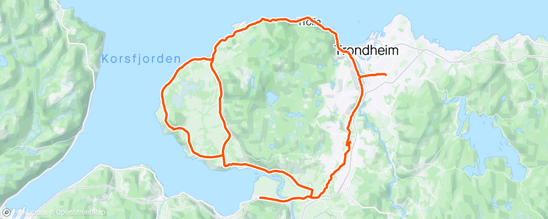 Map of the activity, Rulletrening med SSK