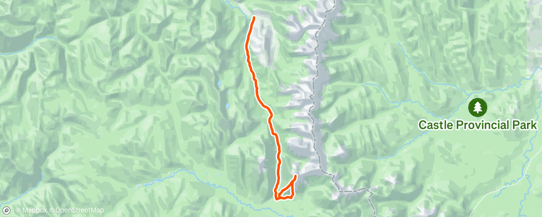 Map of the activity, Mount Borsato