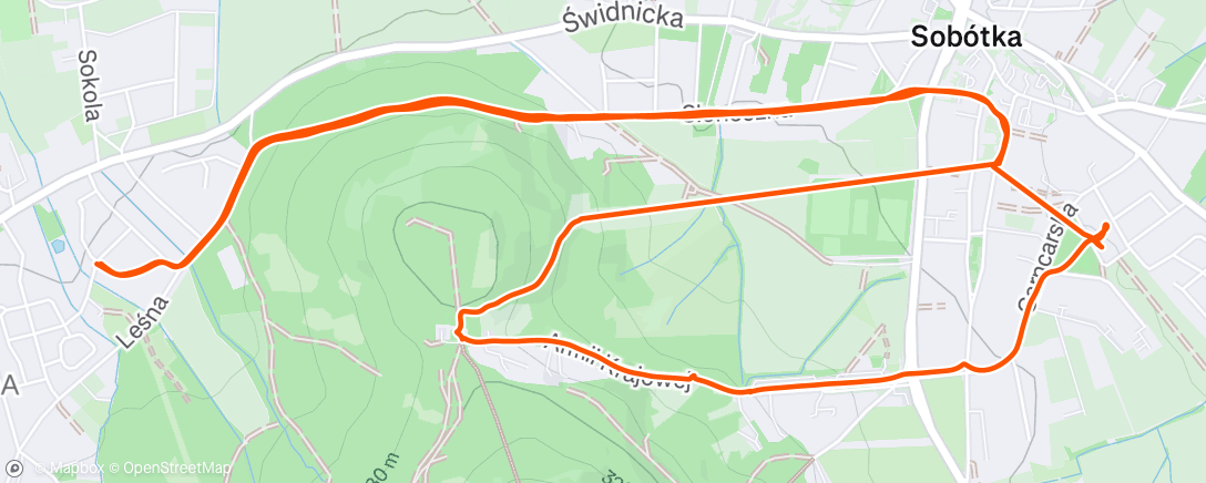 Map of the activity, Lunch Hike