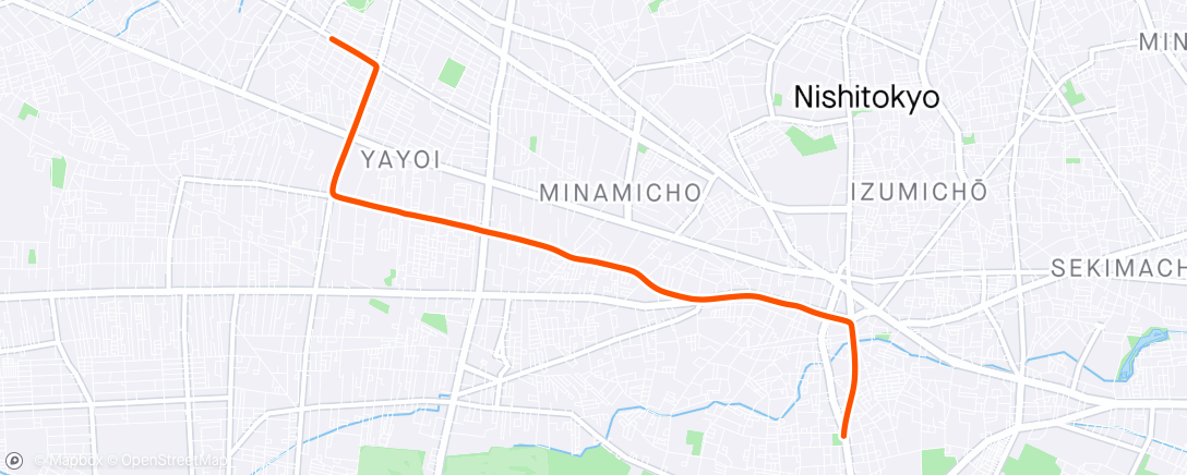 Mapa de la actividad (夜のライド)