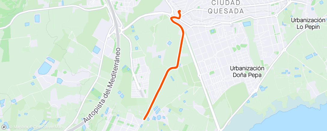 Map of the activity, 6 x 2km barnefri