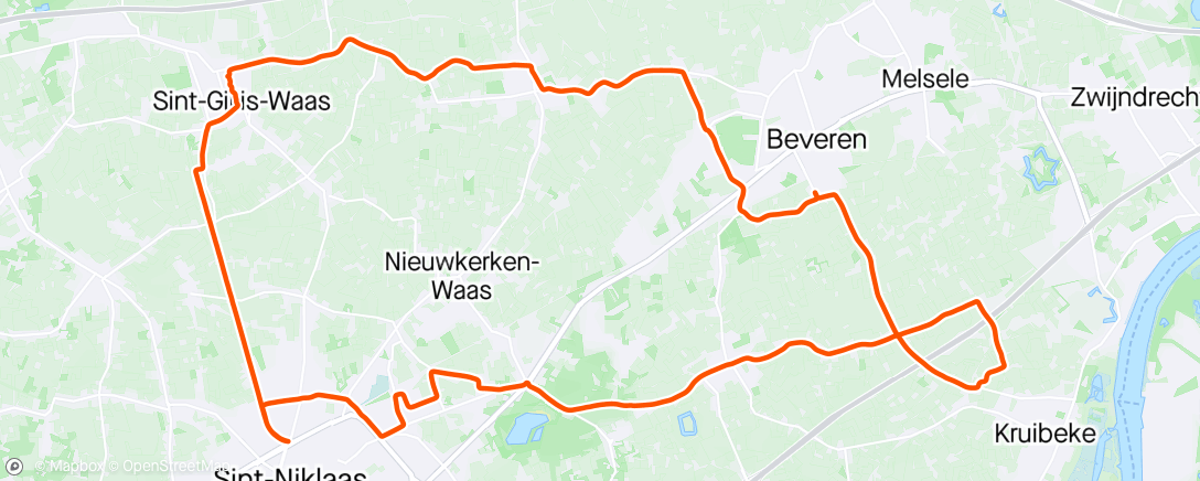 Map of the activity, Gehavende beentjes wat losfietsen.