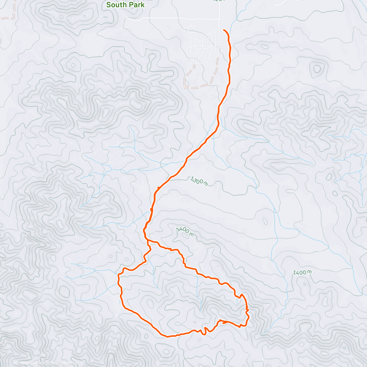 Карта физической активности (Hike to Joshua Tree park’s highest point)