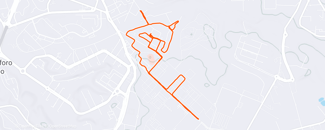 Map of the activity, 45' CL