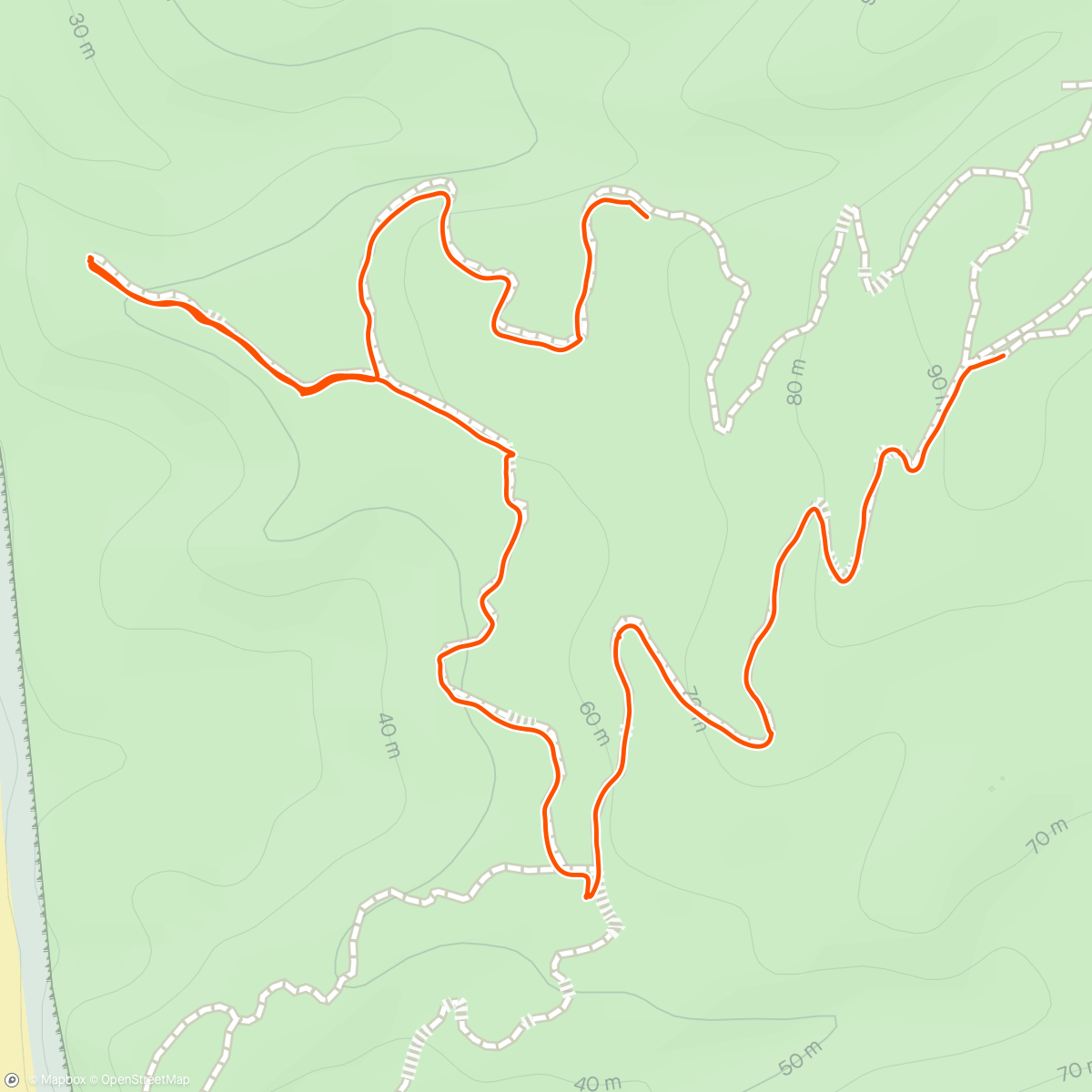Map of the activity, Torrey Pines