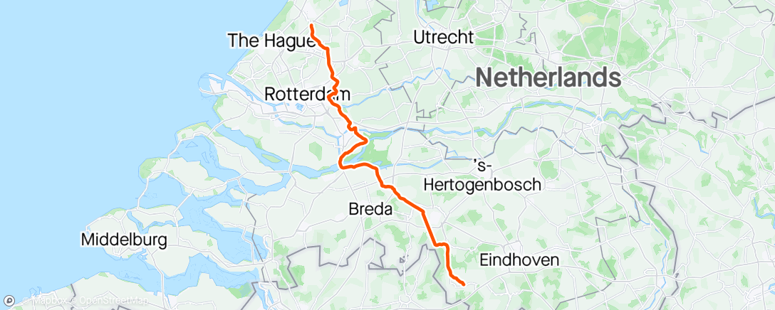 Map of the activity, Zoeterwoude - Bladel