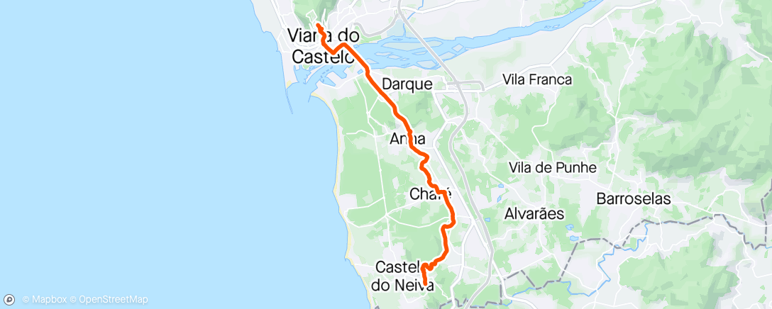 Map of the activity, Castelo do neiva-Viana do castelo