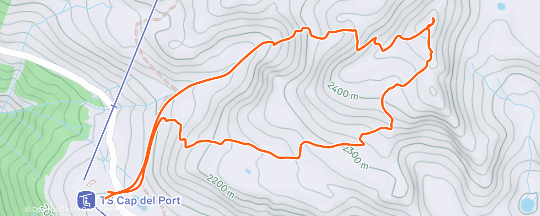 Map of the activity, Lunch Backcountry Ski