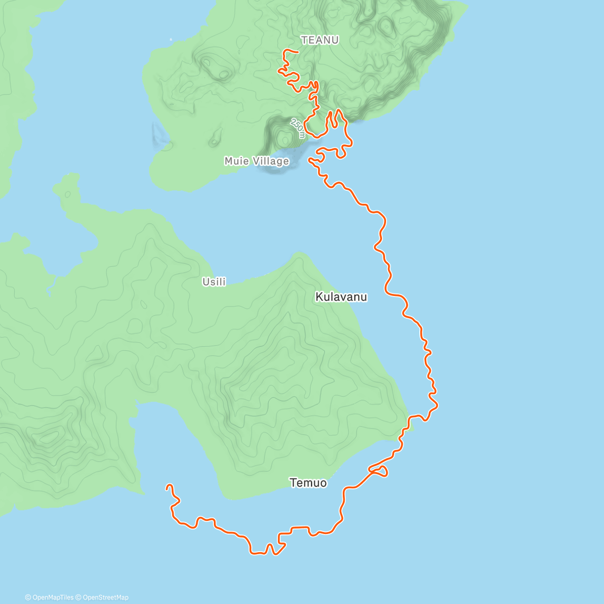 Map of the activity, Zwift - New Workout on Canopies and Coastlines in Watopia
