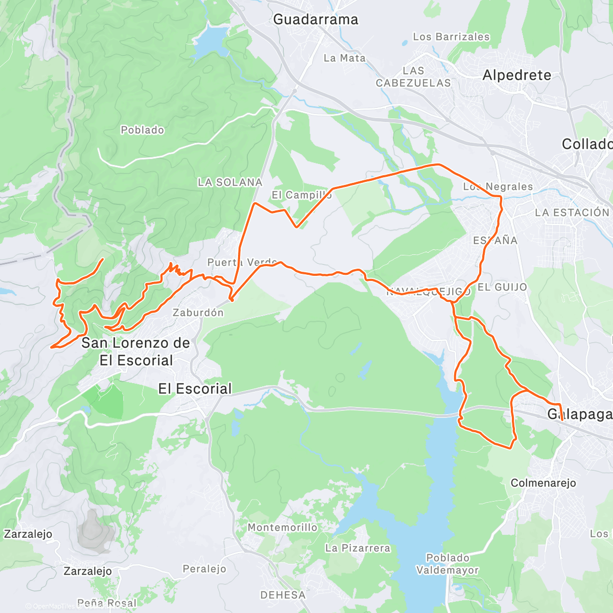 Карта физической активности (Amaneciendo en busca de lo blanco)