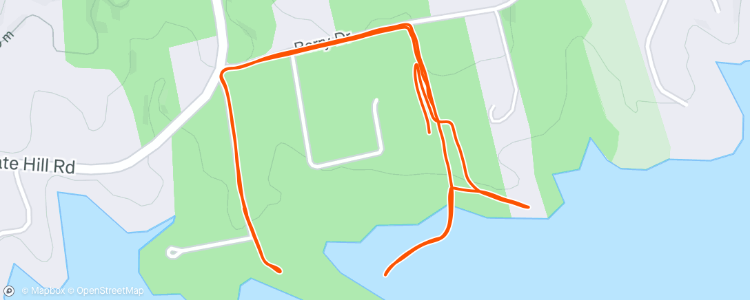 Map of the activity, Lunch Trail Run