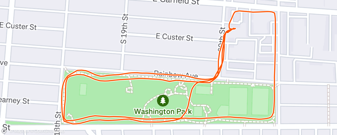 Map of the activity, Morning Walk