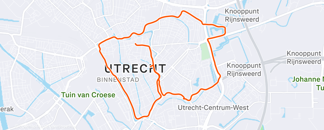 Map of the activity, Morning Run