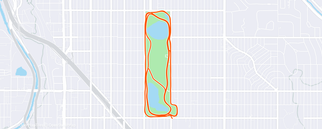 Map of the activity, Workout Hoppin