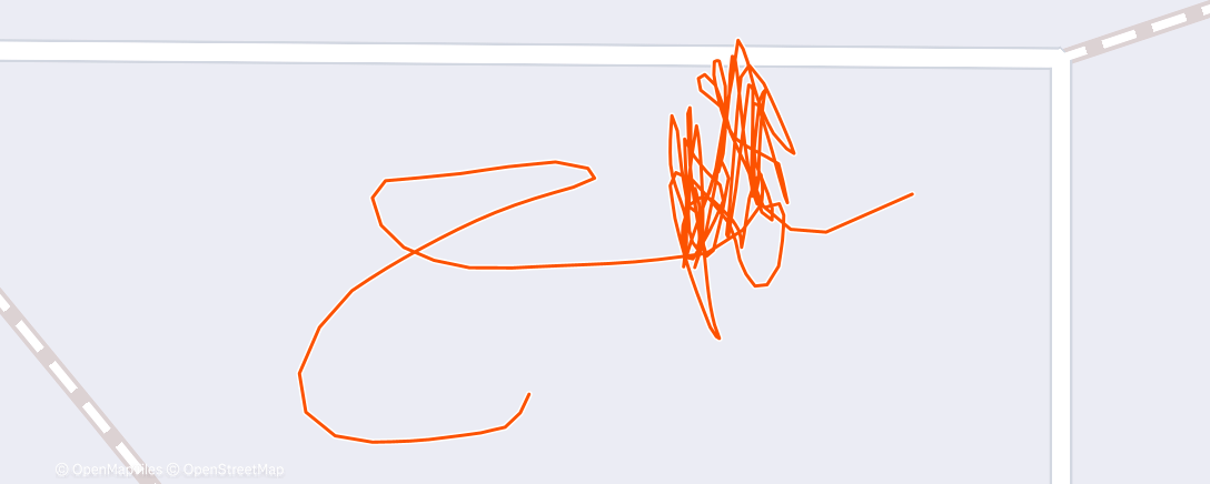 Map of the activity, Полуденный забег