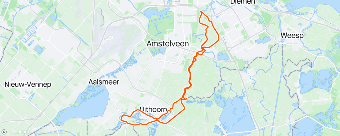 Map of the activity, Ritje Amsterdam