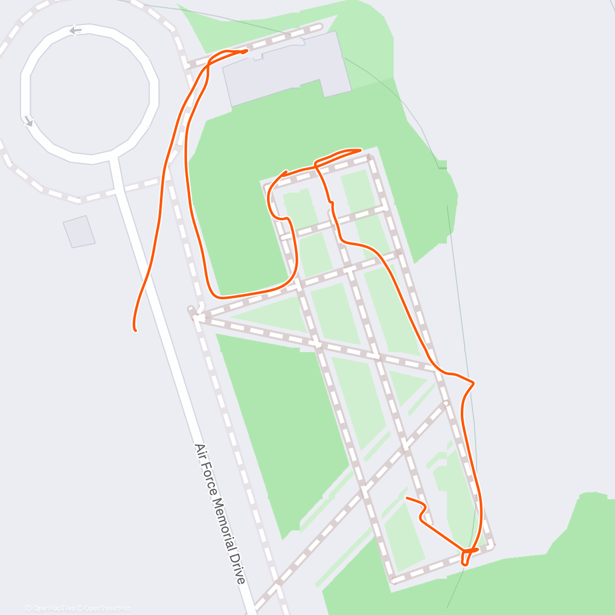 Карта физической активности (Air Force Memorial)