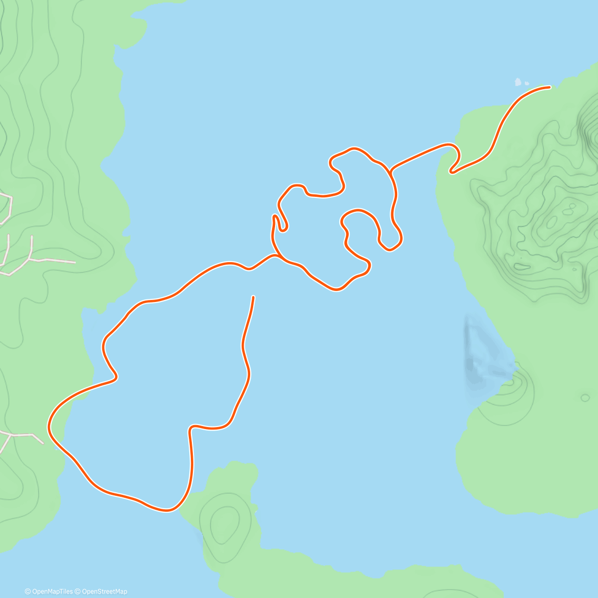 Map of the activity, Zwift - Hot Laps in Watopia