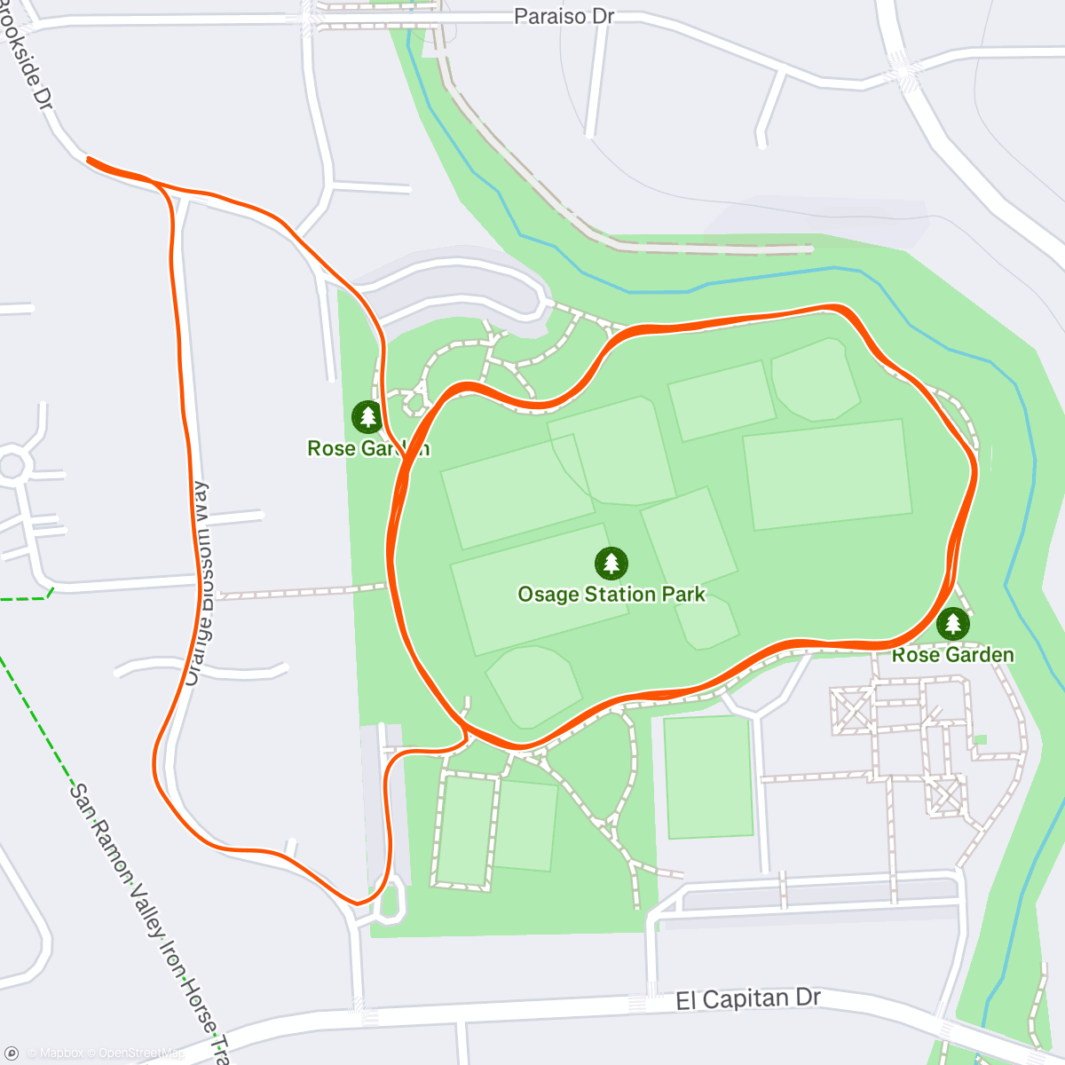 Map of the activity, Only doing this because the gym is closed