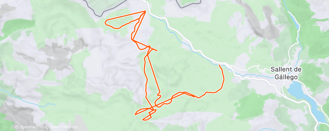 Map of the activity, Morning Alpine Ski