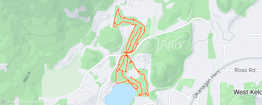 Map of the activity, Shannon Lake Golf