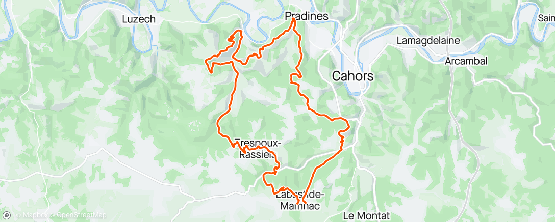 Map of the activity, Rando Labastide-Marnhac
