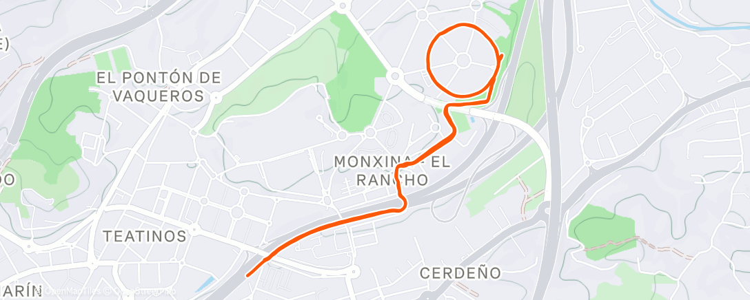 Карта физической активности (Carrera de mañana)